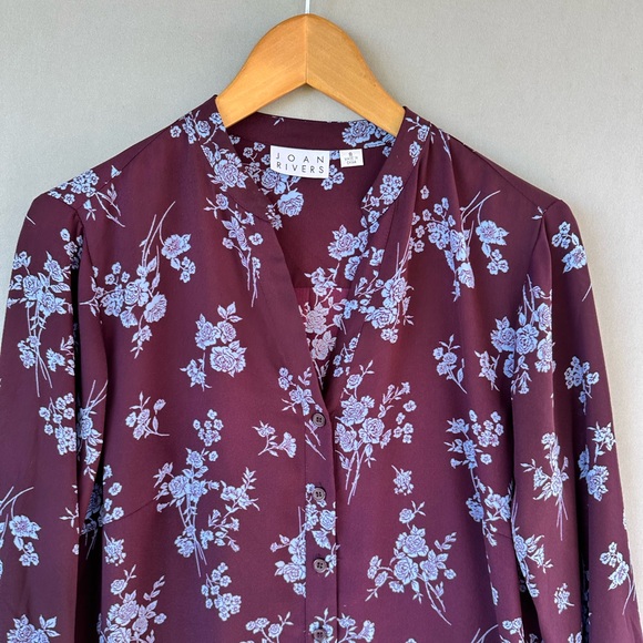 🎉5 for $45🎉 Joan Rivers top blouse shirt size 8 - Picture 2 of 7